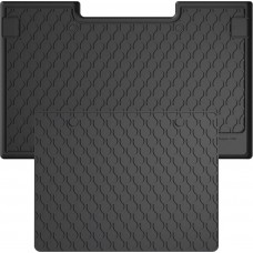 Гумовий килимок в багажник для Renault Kangoo (mkII) 2007-2021; Mercedes-Benz Citan (W415) 2012-2021 (пассажирский)(L2)(багажник с защитой) (Gledring)