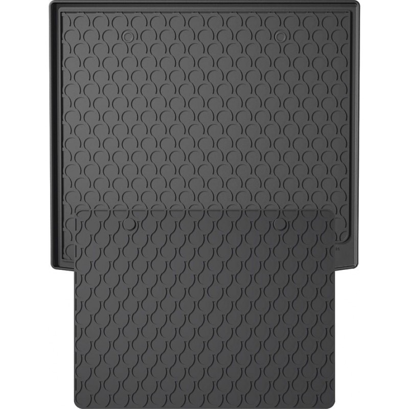 Гумовий килимок в багажник для Audi Q3/RS Q3 (mkII) 2018-2025 (Sportback)(2 ряд с регулировками)(с двухуровневым полом)(верхний уровень)(багажник с защитой) (Gledring)
