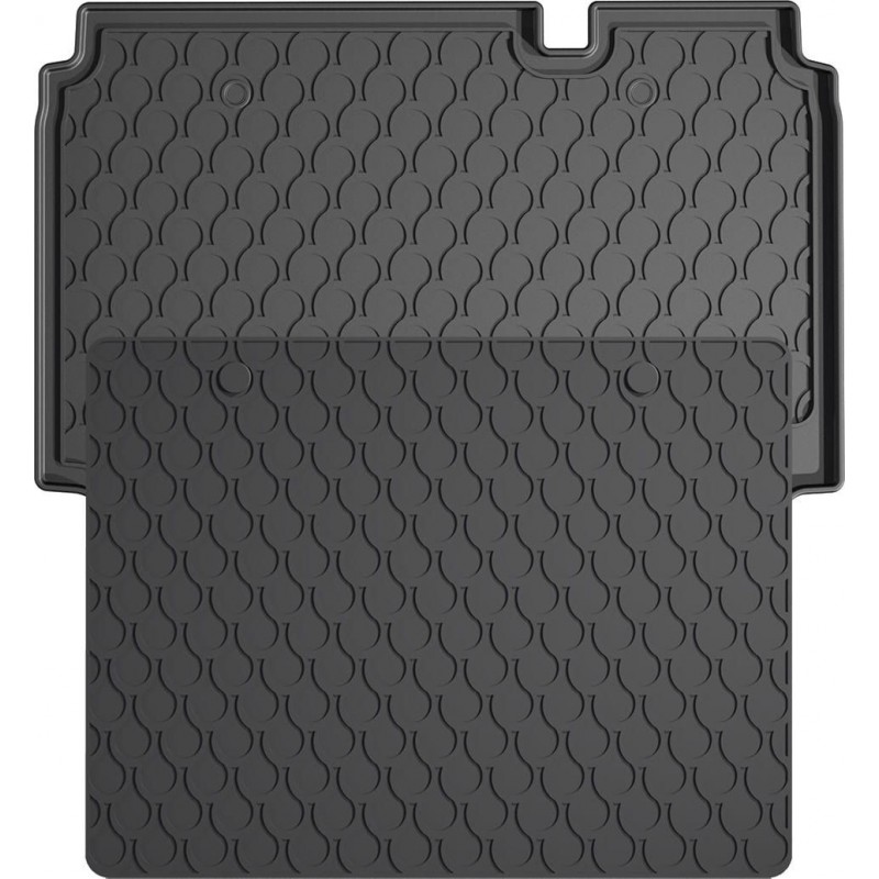 Гумовий килимок в багажник для Ford EcoSport (mkII) 2017-2023 (с двухуровневым полом)(любой уровень)(багажник с защитой) (Gledring)