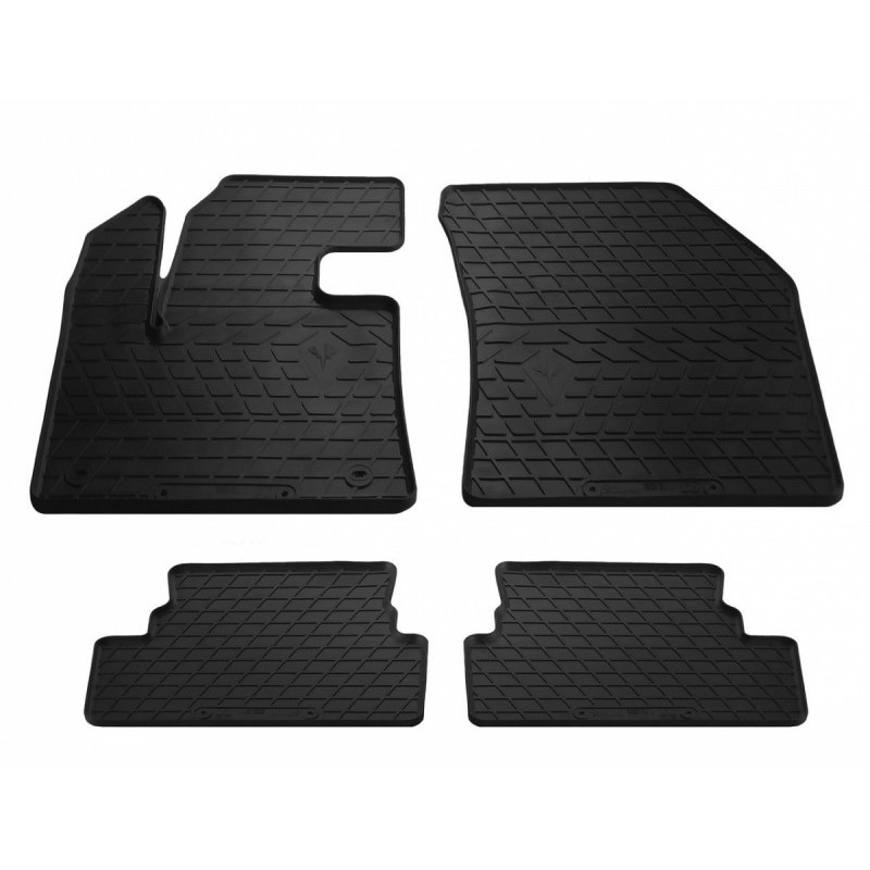 Гумові килимки в салон для Opel Grandland X (2017-...) комплект з 4 штук (Stingray)