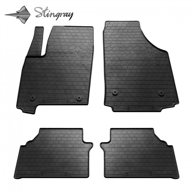 Гумові килимки в салон для Opel Meriva A (2002-2010) комплект з 4 штук (Stingray)