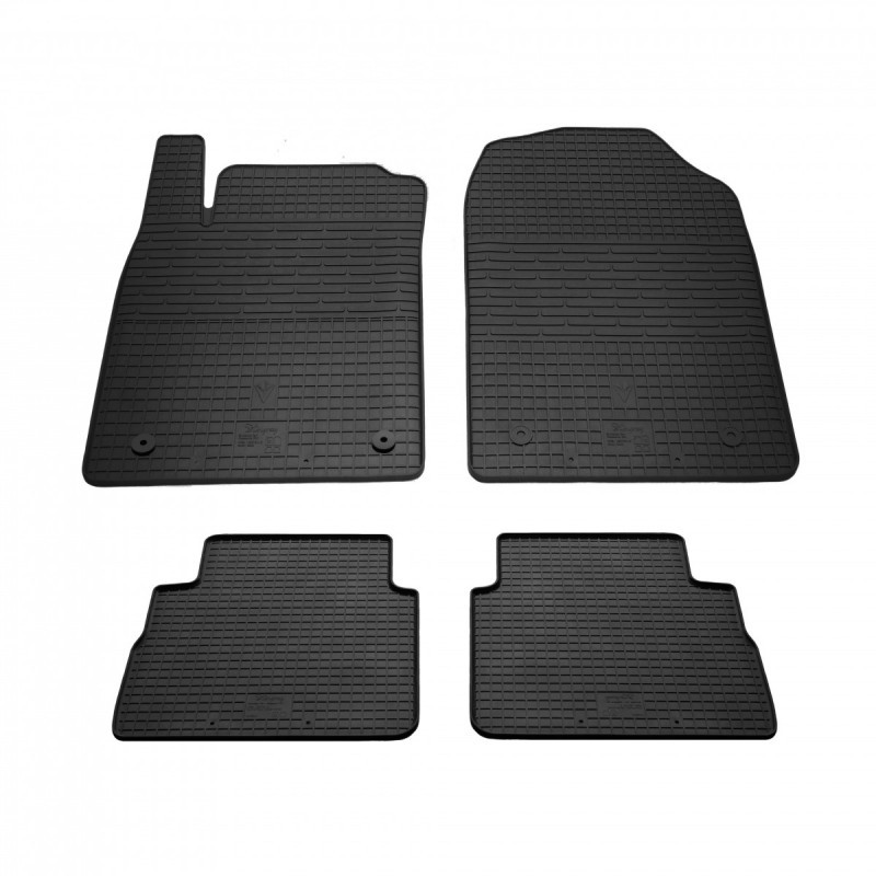 Гумові килимки в салон для Opel Vectra C (2002-2008) (universal) комплект з 4 штук (Stingray)