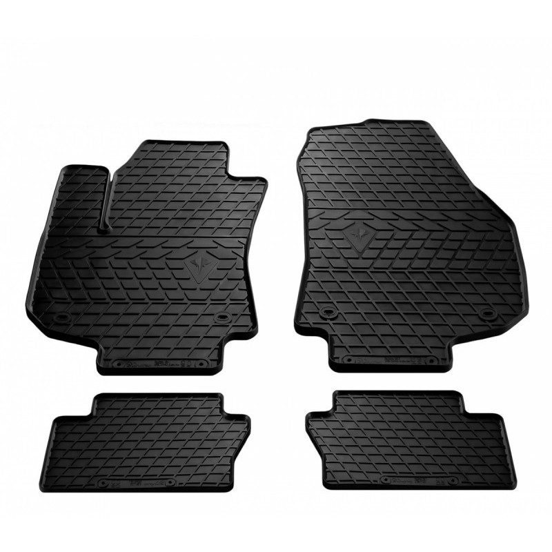 Гумові килимки в салон для Opel Zafira B (2005-2011) комплект з 4 штук (Stingray)