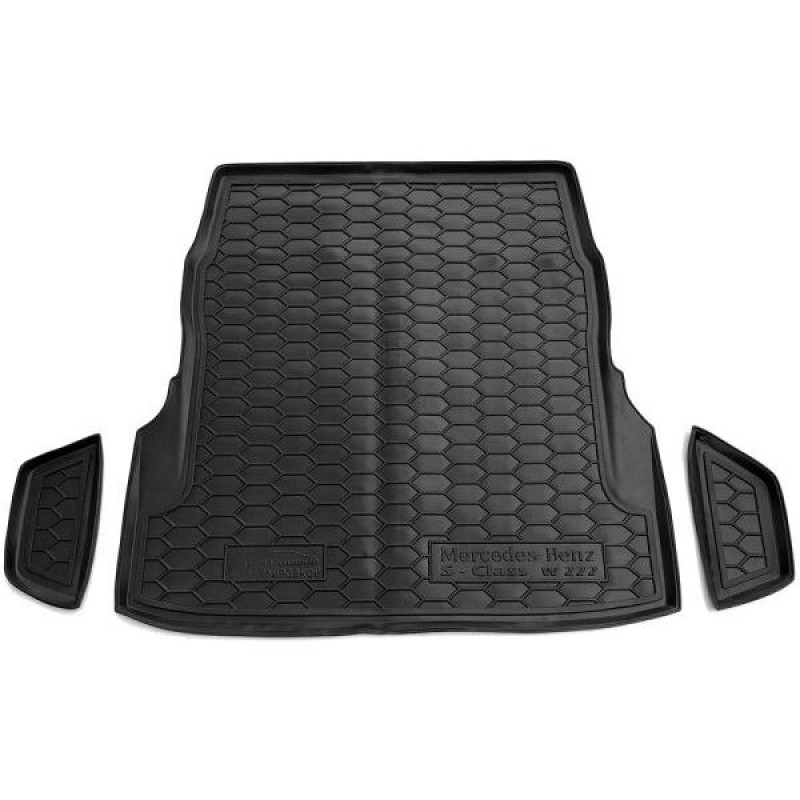 Килимок в багажник для Mercedes S (W222) 2013- з регулюванням сидінь (Avto-Gumm)