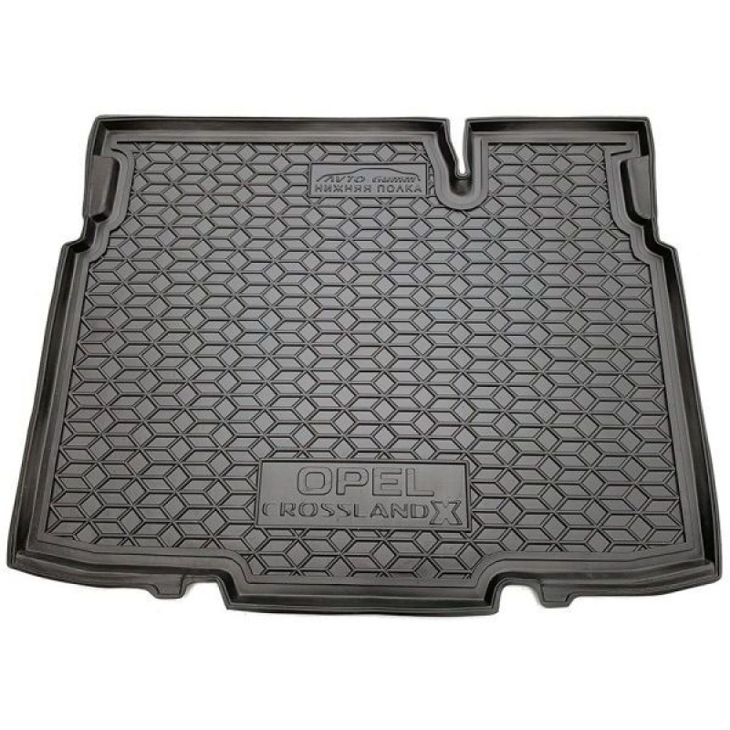 Килимок в багажник для Opel Crossland X (2017-...) Нижня поличка (Avto-Gumm)