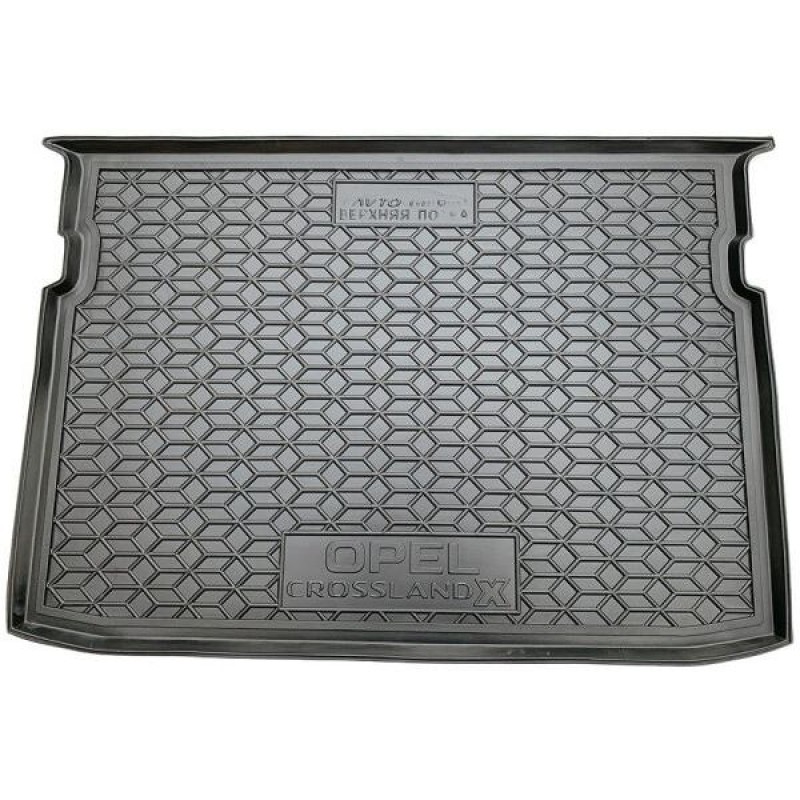 Килимок в багажник для Opel Crossland X (2017-...) Верхня поличка (Avto-Gumm)
