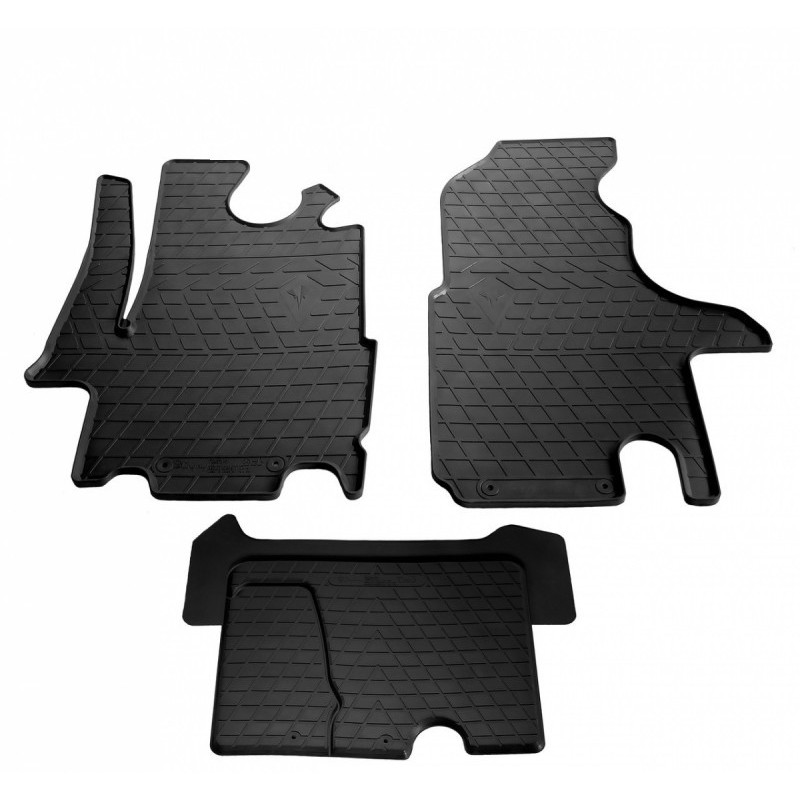 Гумові килимки в салон для Renault Master II (1998-2010) комплект з 3 штук (Stingray)