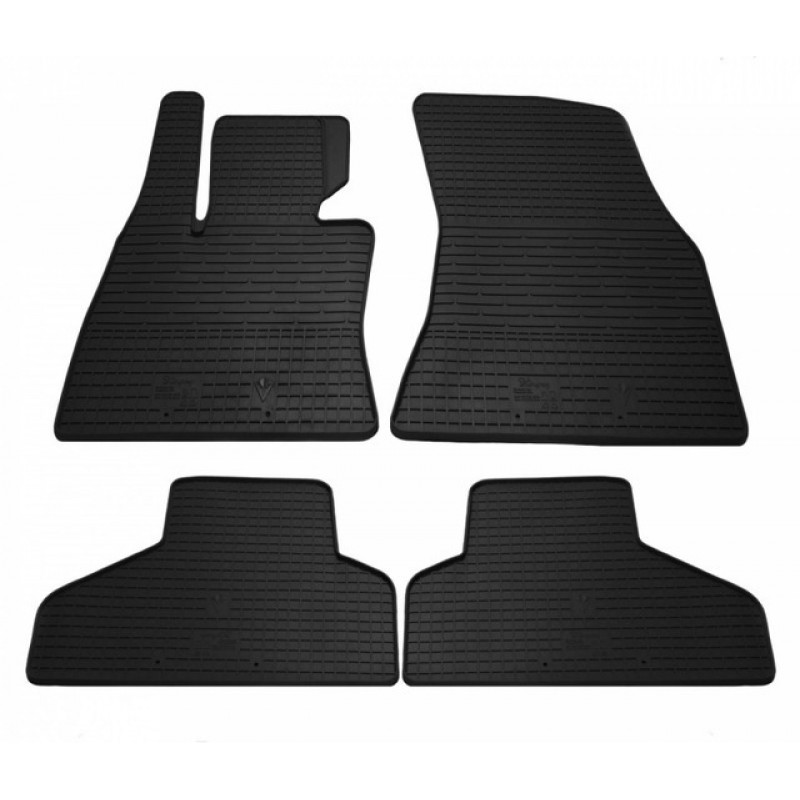 Гумові килимки в салон для BMW X6 (F16) (2014-2019) комплект з 4 штук (Stingray)