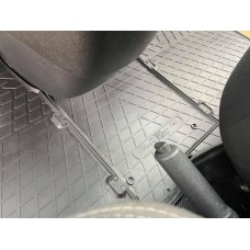 Гумові килимки в салон для Renault Trafic III (2014-...) комплект з 3 штук (Stingray)