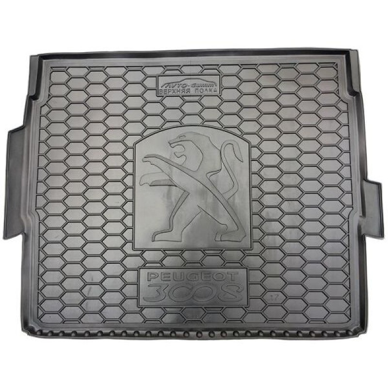 Килимок в багажник для Peugeot 3008 2017- Верхня поличка (Avto-Gumm)