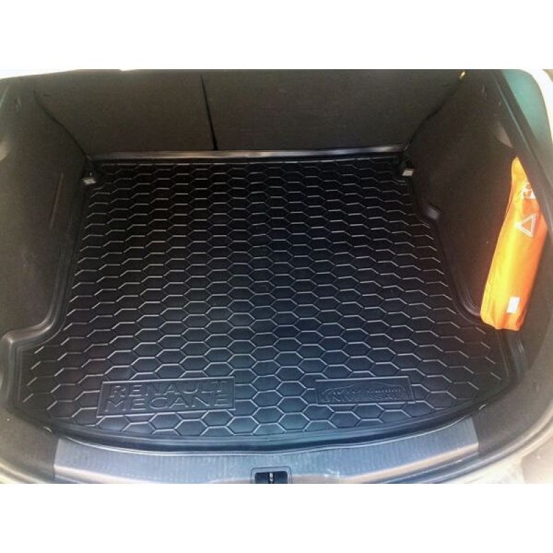 Килимок в багажник для Renault Megane III (2008-2015) Universal (з вухами) (Avto-Gumm)