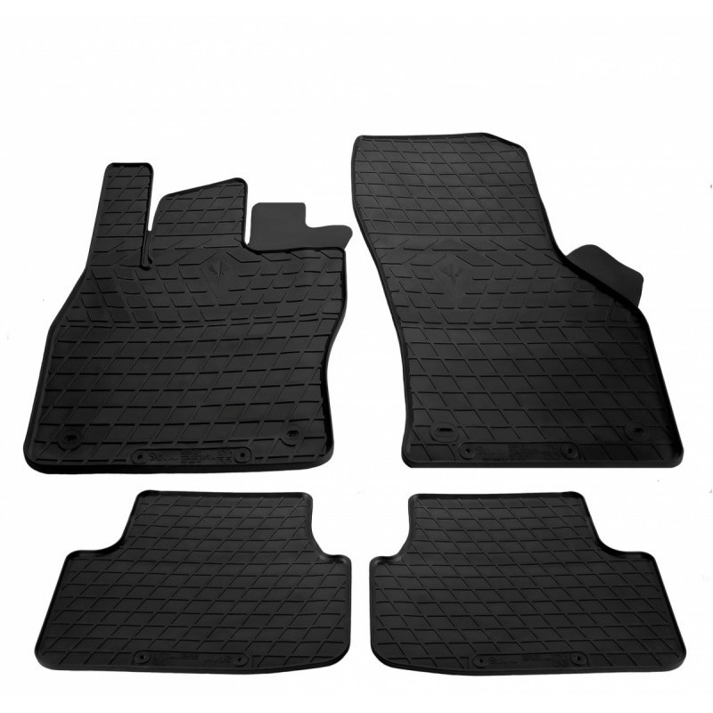 Гумові килимки в салон для Skoda Octavia III (A7) (2013-2020) комплект з 4 штук (Stingray)