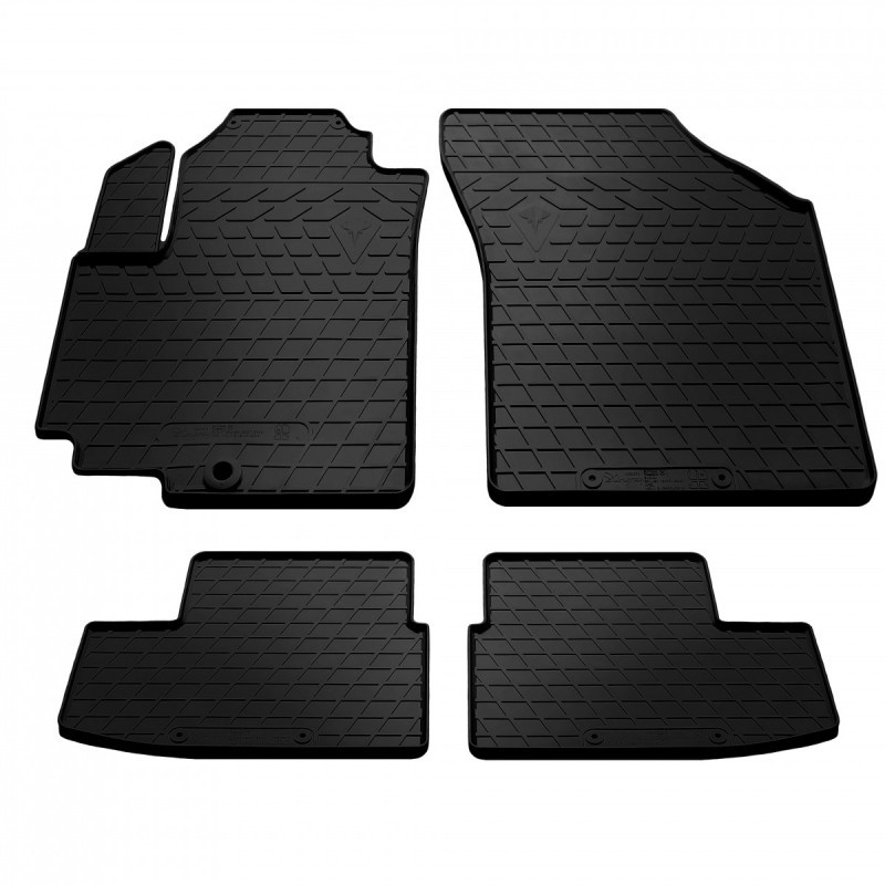 Гумові килимки в салон для Suzuki Splash (2007-2014) комплект з 4 штук (Stingray)