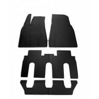 Гумові килимки в салон для Tesla Model X (2015-...) комплект з 6 штук (Stingray)