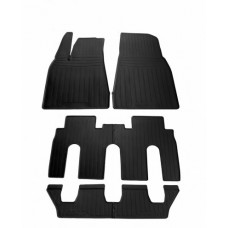 Гумові килимки в салон для Tesla Model X (2015-...) комплект з 6 штук (Stingray)