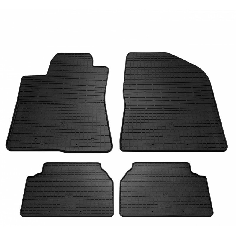 Гумові килимки в салон для Toyota Avensis (T25) (2003-2009) комплект з 4 штук (Stingray)