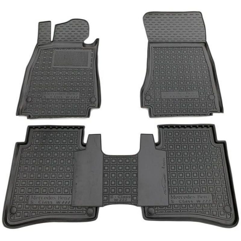 Коврики в салон Mercedes Benz W222 S (2013-...) 4 Matic Long (Avto-Gumm)
