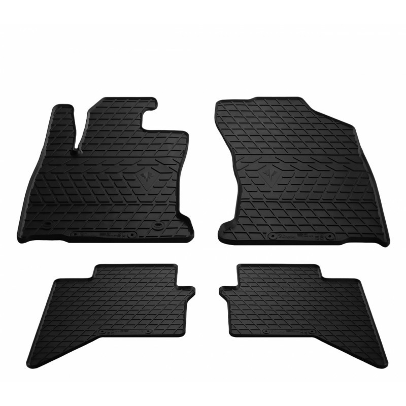 Гумові килимки в салон для Toyota Hilux VIII (2015-...) комплект з 4 штук (Stingray)