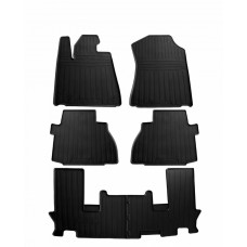 Гумові килимки в салон для Toyota Sequoia II (XK60) (2008-...) комплект з 6 штук (Stingray)