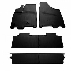 Гумові килимки в салон для Toyota Sienna III (2010-...) комплект з 6 штук (Stingray)
