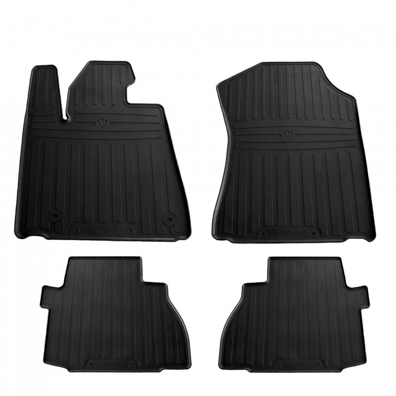 Гумові килимки в салон для Toyota Tundra (2007-2013) комплект з 4 штук (Stingray)
