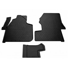 Гумові килимки в салон для Volkswagen Crafter (2006-2016) (1plus2) комплект з 3 штук (Stingray)