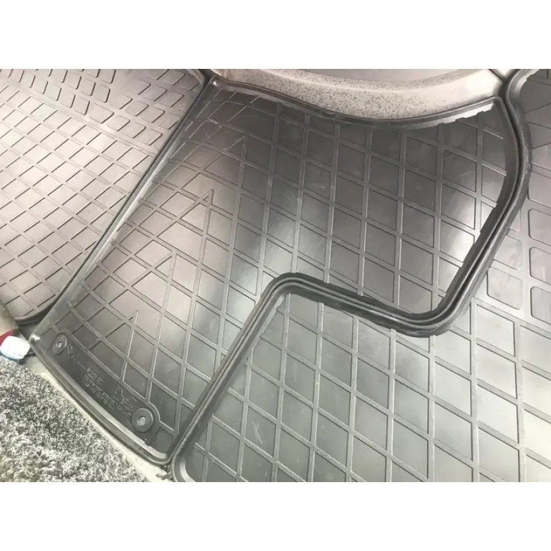 Гумові килимки в салон для Volkswagen Crafter (2006-2016) (1plus2) комплект з 3 штук (Stingray)