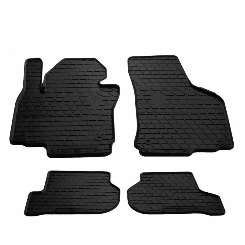 Гумові килимки в салон для Volkswagen Golf VI (2008-2012) комплект з 4 штук (Stingray)