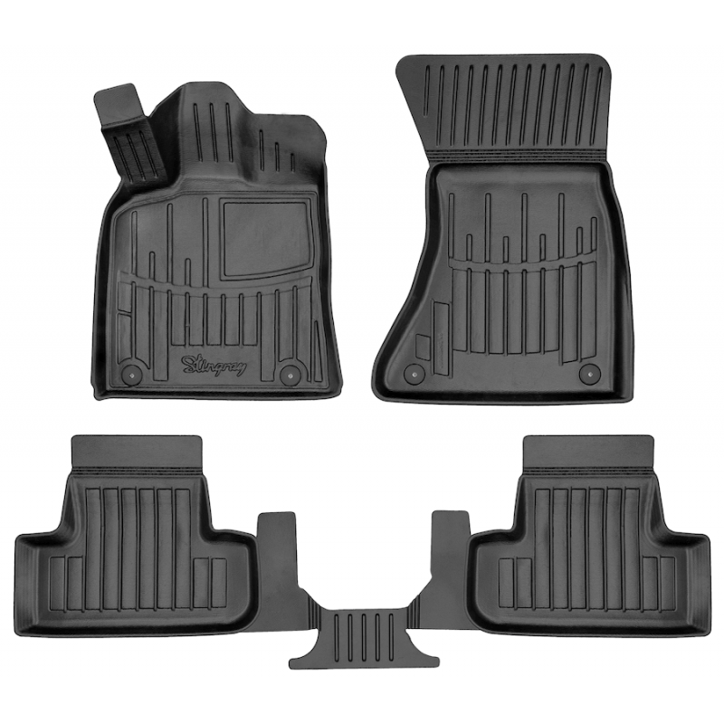 3D килимки для Audi Q5 (8R) (2008-2016)  з бортиками 30 мм (Stingray)