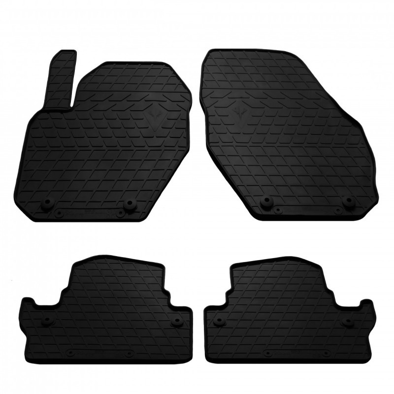 Гумові килимки в салон для Volvo V60 II (2018-…) комплект з 4 штук (Stingray)