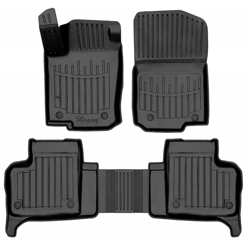 3D килимки для MERCEDES W166 ML (2011-2015)  з бортиками 30 мм (Stingray)