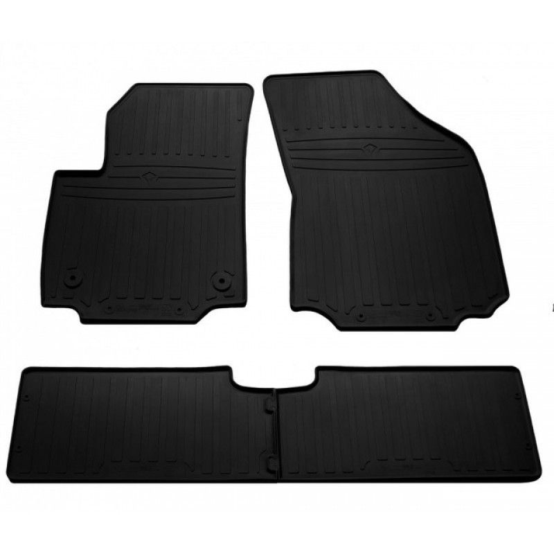 Гумові килимки в салон для Chevrolet Equinox III (2017-...) комплект з 4 штук (Stingray)