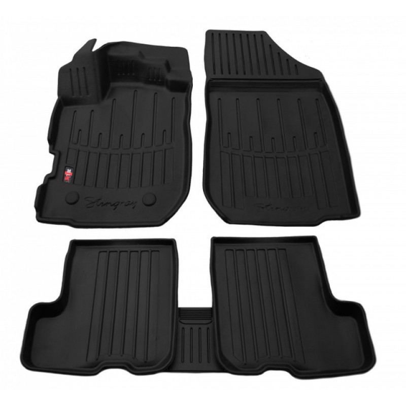 3D килимки для RENAULT Sandero II (2012-2020)  з бортиками 30 мм (Stingray)