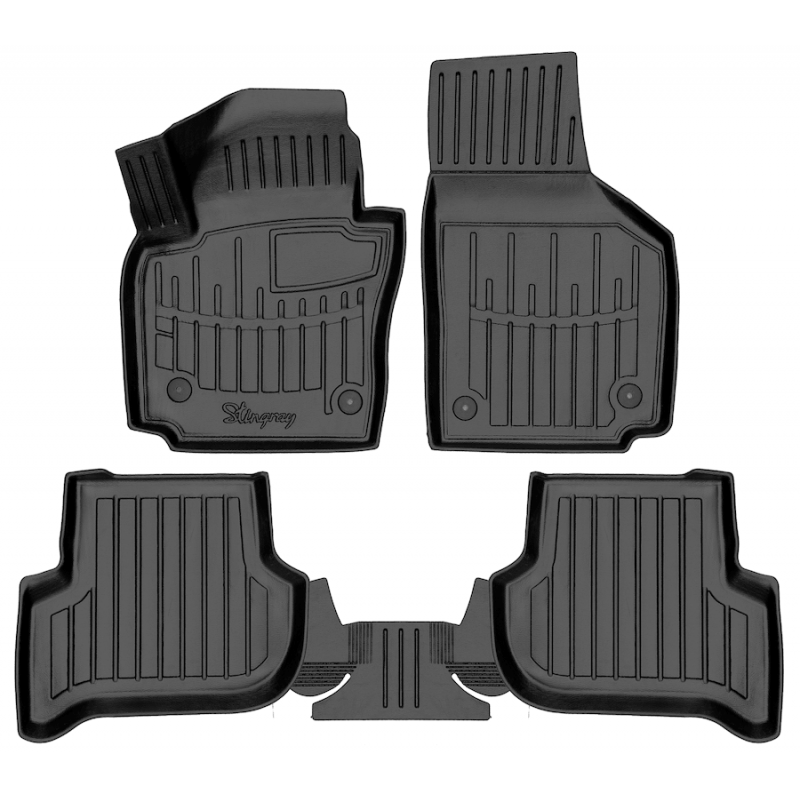 3D килимки для SEAT Altea XL (2005-2015)  з бортиками 30 мм (Stingray)