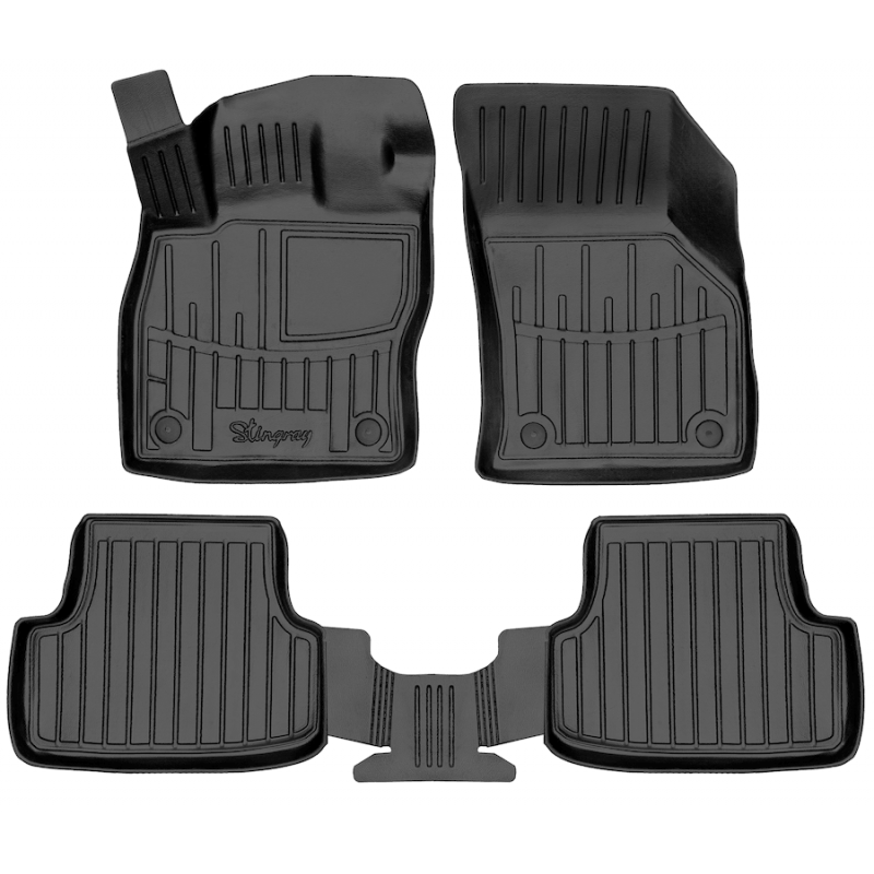 3D килимки для SEAT Leon III (5F) (2012-2019)  з бортиками 30 мм (Stingray)
