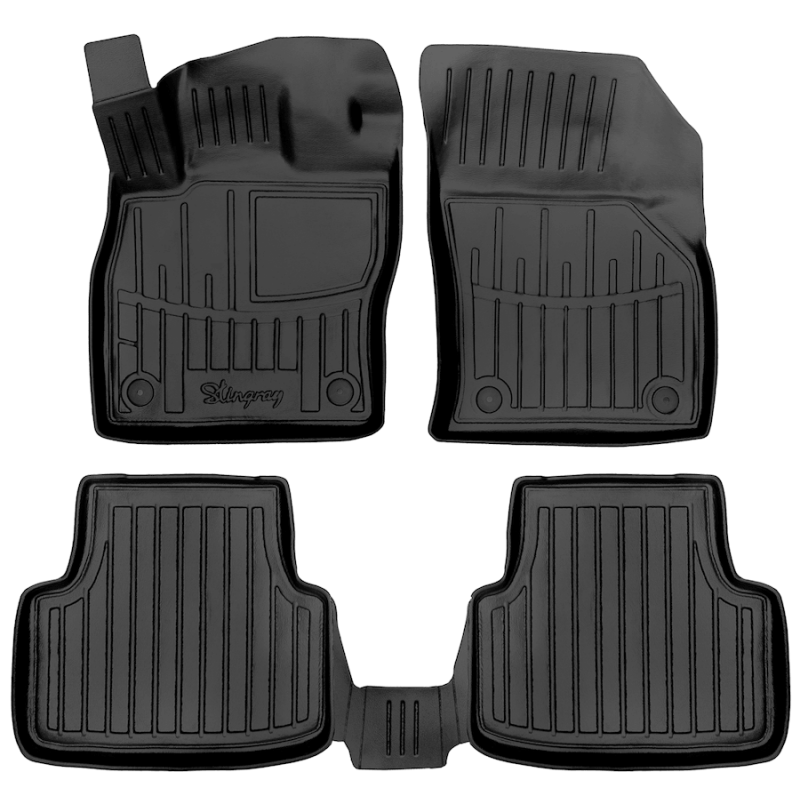 3D килимки для SKODA Octavia III (A7) (2013-2020)  з бортиками 30 мм (Stingray)