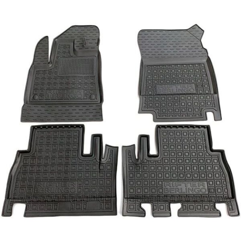 Коврики в салон Peugeot Rifter 19-/Citroen Berlingo 19 без підлокітника (Avto-Gumm)