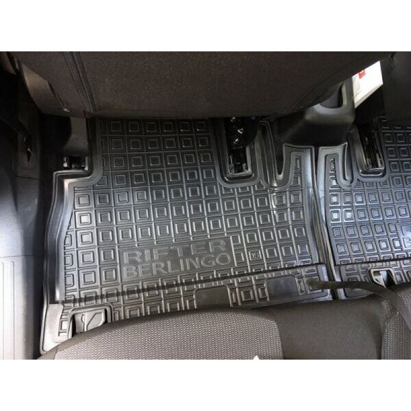 Коврики в салон Peugeot Rifter 19-/Citroen Berlingo 19 без підлокітника (Avto-Gumm)