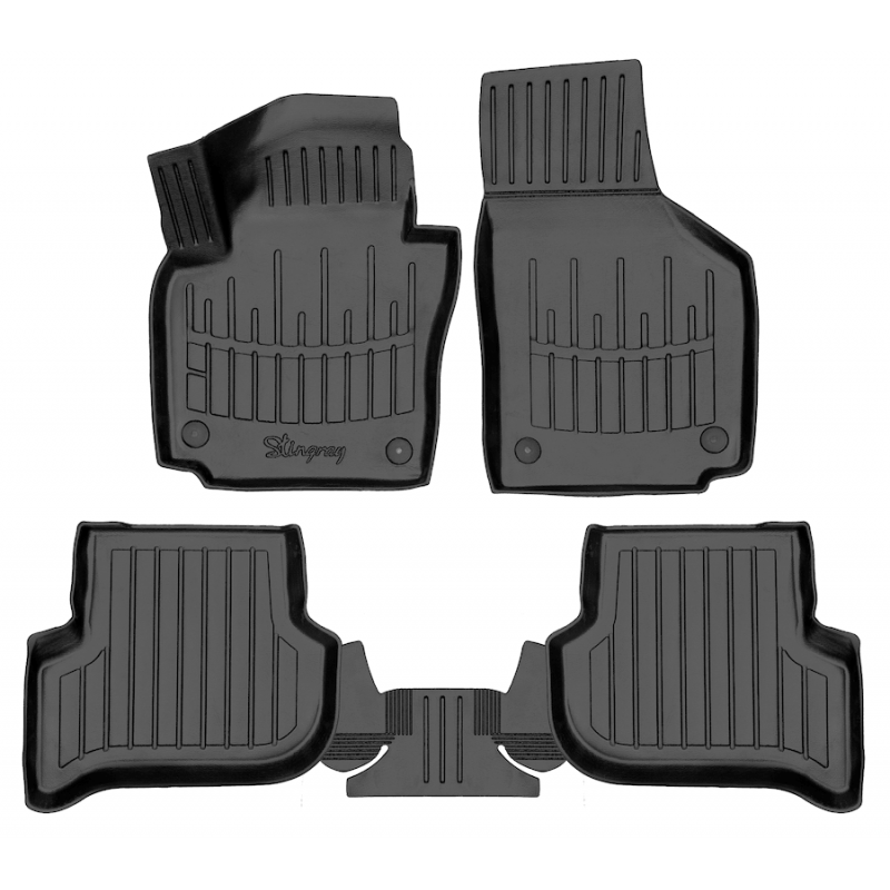 3D килимки для SKODA Yeti (2009-2017)  з бортиками 30 мм (Stingray)