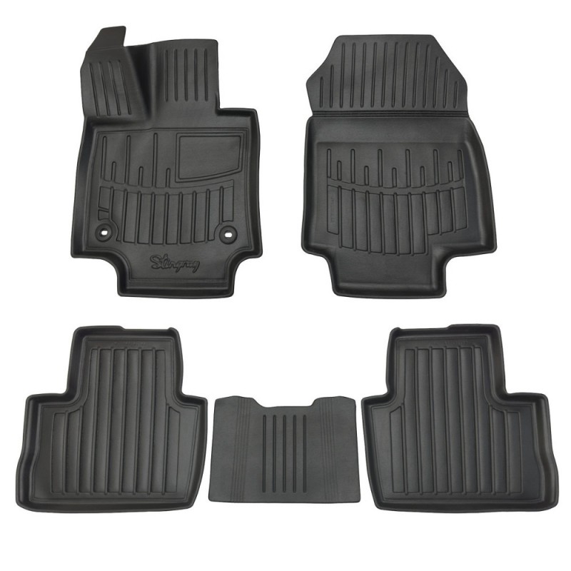 3D килимки для TOYOTA RAV 4 (XA50) АКП (2018-...)  з бортиками 30 мм (Stingray)