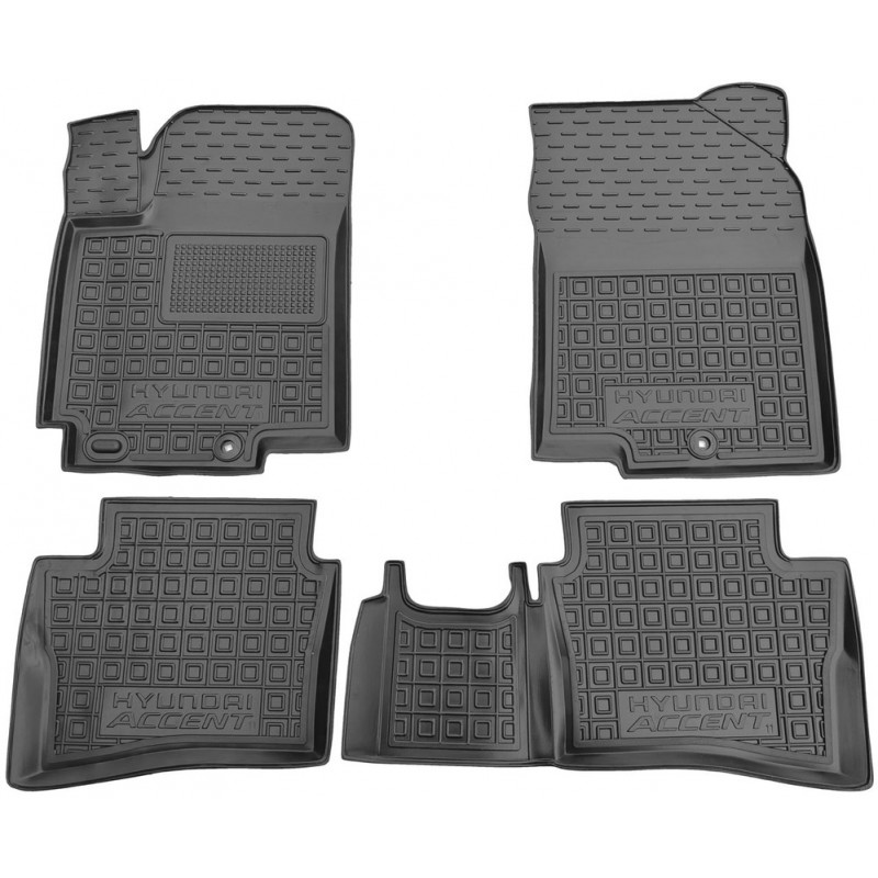 Коврики в салон Hyundai Accent (RB) (2010-2017) (Avto-Gumm)