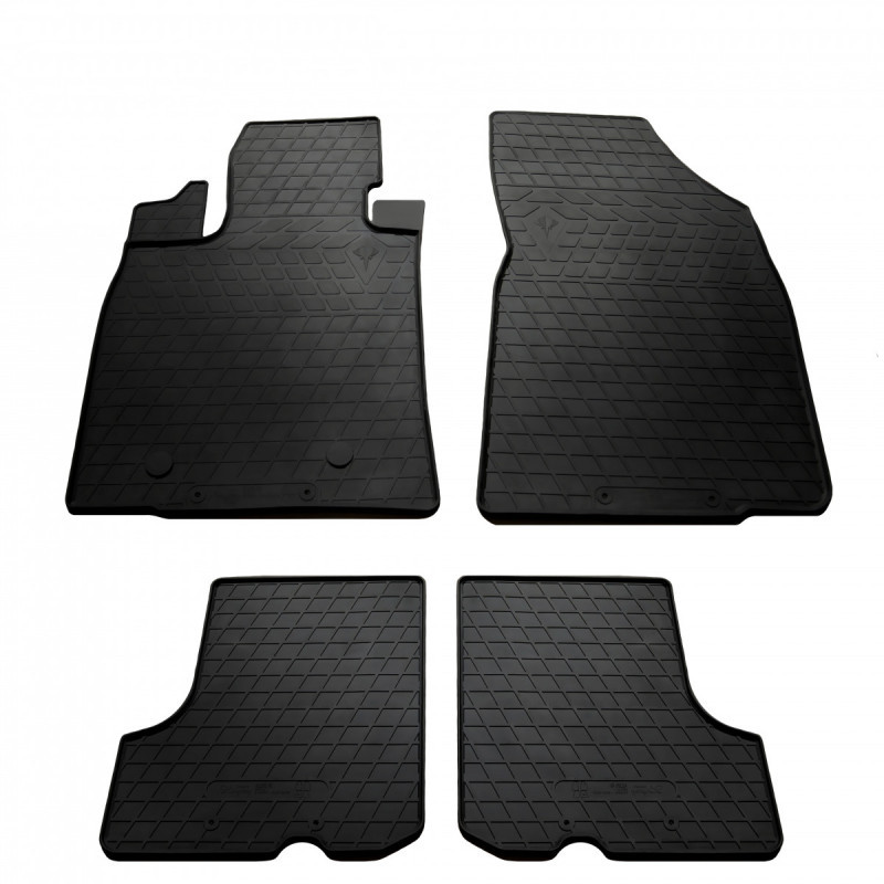 Гумові килимки в салон для Dacia Sandero I (2007-2012) комплект з 4 штук (Stingray)