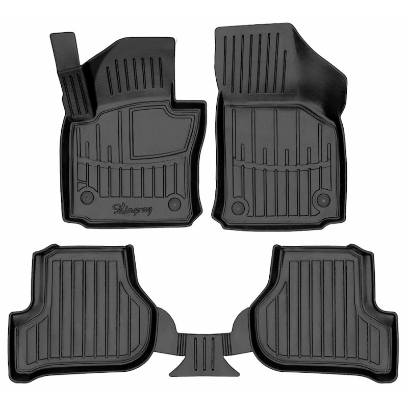3D килимки для Seat Leon II (1P) (2005-2012)  з бортиками 30 мм (Stingray)