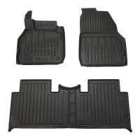 3D килимки для Renault Scenic 2 2002-2009  з бортиками 30 мм (Stingray)