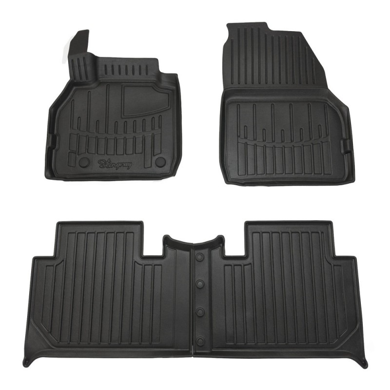 3D килимки для Renault Scenic 2 2002-2009  з бортиками 30 мм (Stingray)