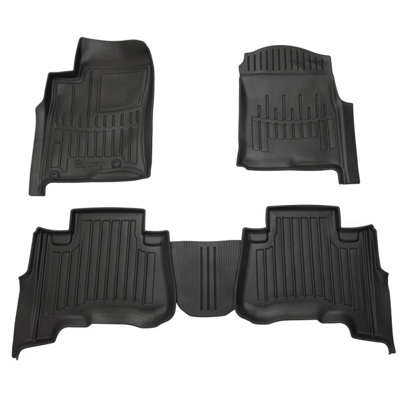3D килимки для Toyota Land Cruiser Prado (J120) (2002-2009)  з бортиками 30 мм (Stingray)