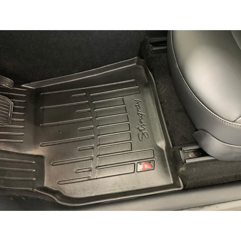3D килимки для Tesla Model Y (2019-…) (Revised mount) з бортиками 30 мм (Stingray)