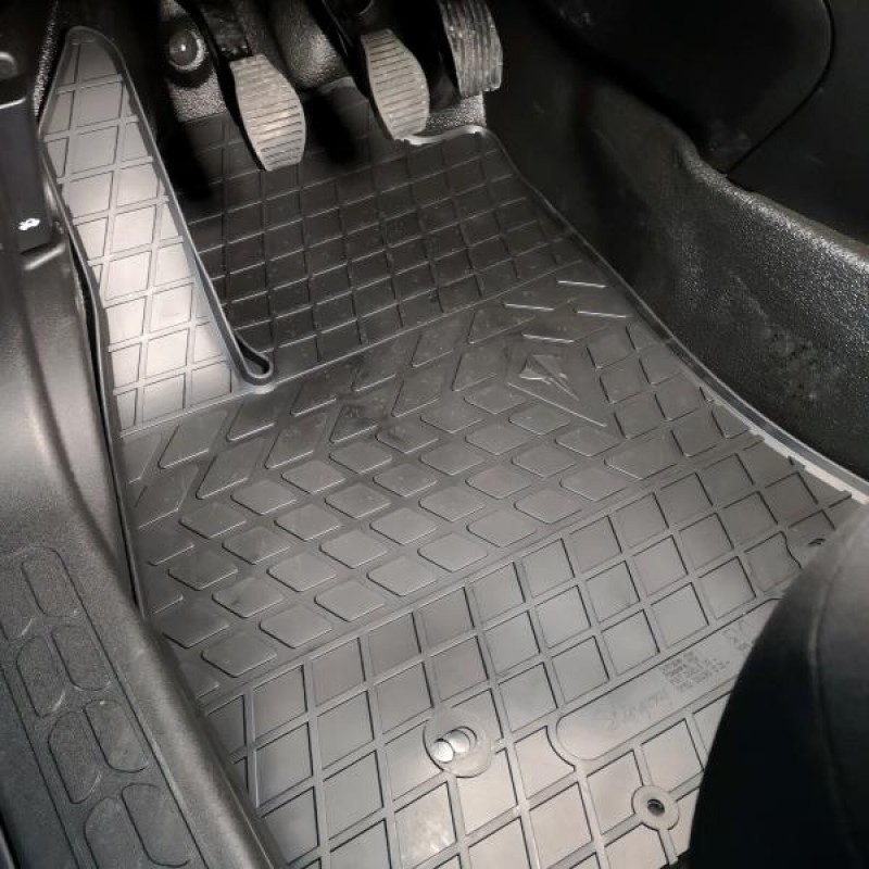 Гумові килимки в салон для Fiat Doblo (2010-...) комплект з 4 штук (Stingray)