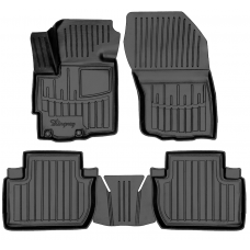 3D килимки для Mitsubishi Outlander XL 2007-2012  з бортиками 30 мм (Stingray)