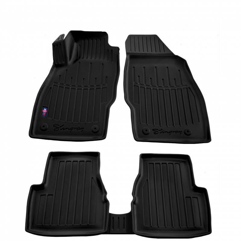 3D килимки для Opel Corsa D (2006-2014)  з бортиками 30 мм (Stingray)